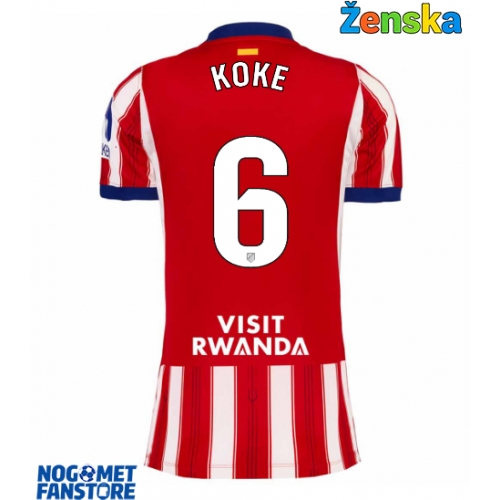 Atletico Madrid Koke #6 Domaci Dres za Ženska 2026-27 Kratak Rukav